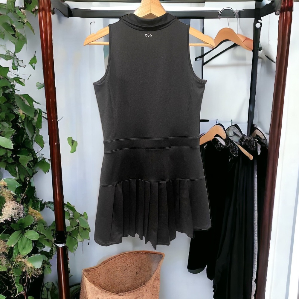 DSG Golf black sleeveless flare dress youth girls size Large 14. EUC - Picture 2 of 5
